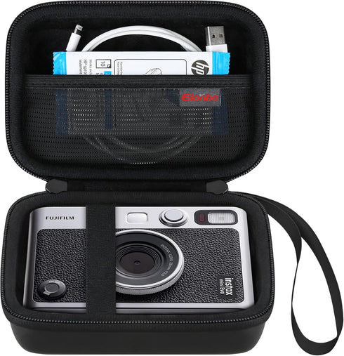 Camera Carrying Case Compatible with Fujifilm Instax Mini EVO Instant Camera, Camera Lens cover Photo Printer Travel Protective Storage Holder, Ex...
