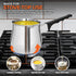 Stock Your Home 24oz Turkish Coffee Pot Set with Lid, Small Saucepan Coffee Maker, Mini Sauce Pan Butter Melter, Stainless Steel Milk Warmer Pots ...