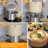Steamer Ring Stainless Steel Adapter for 8 to 11inch Bamboo Steamer Baskets (Stainless Steel Ring Only)...