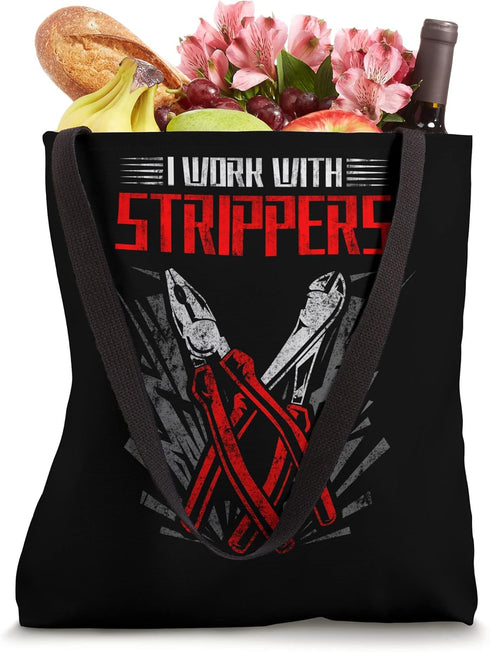 Electrical Tools Design For Lineman Electrician Technician Tote Bag...