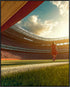 Posterizer 1 pcs-Poster of a packed stadium under a beautiful sunset 3-Sports & Hobby Art Gifts for sports fans Decor for Home & Office- unframed ...