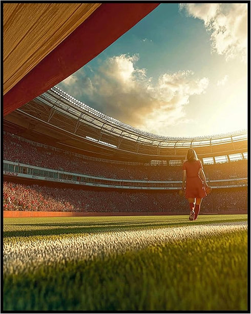 Posterizer 1 pcs-Poster of a packed stadium under a beautiful sunset 3-Sports & Hobby Art Gifts for sports fans Decor for Home & Office- unframed ...