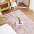 Latepis Light Pink Small Faux Rabbit Rugs 2x3 Washable Furry Rug Soft Fluffy Non-Slip Throw Rug for Living Room, Bedroom, Nursery, Chair Seat Cove...