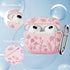 for Airpods 3rd Generation Case - Flower Engraved Soft Silicone Case Compatible with Airpods Case 3rd Generation - Cute Case for Airpod 3rd Genera...