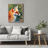 Posterizer 1 pcs- Red fox in the middle of wild orange flowers-Art for Animal Lovers-Floral Botanical Art- Gift for Men Women Teens-Decor for Hom...