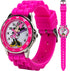 Minnie Mouse Kids' Analog Watch by Accutime - Pink Bezel, Strap & Dial, Time-Teacher Model MN1157...