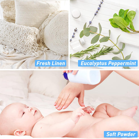 Fragrance Oil, ESSLUX Clean Set of Scented Oils, Essential Oils for Diffuser for Home, Premium Soap & Candle Making Scents, Aromatherapy Oils Coll...