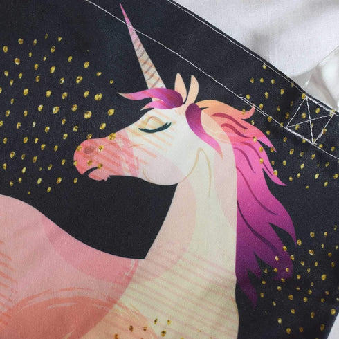 Premium Womens Tote Bag - Black Unicorn Style - Light Weight Sports Gym bag || Lunch bag || Yoga || Shopping bag || Travel Bag for Women || Washab...