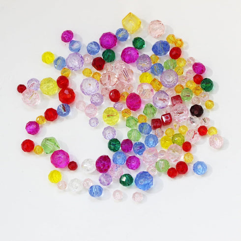 1600Pcs Crystal Beads, BetterJonny Glass Beads Assorted Crystal Faceted Beads Crystal Glass Beads Bulk for Bracelets, Necklace DIY Crafts Jewelry ...