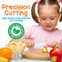 NutriChef 3-Piece Nylon Kitchen Baking Knife Set - Children's Cooking Knives, Safe to Use, Firm Grip, Serrated Edges, Kids' Knives, Protects Littl...