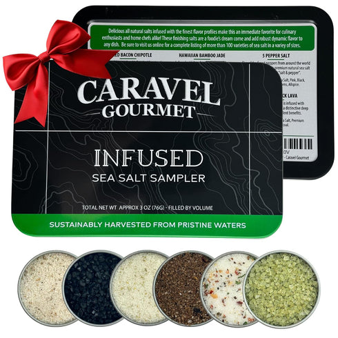 Infused Sea Salt Sampler Set, Finishing Salt for Seasoning, Gourmet Cooking Gift and Spice Variety Pack for Special Occasions, 0.5 oz x Bundle of ...
