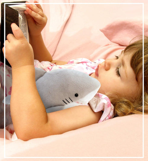 DolliBu Shark Plush - Super Soft Stuffed Animal Marine Gray Shark, Realistic Ocean Animal Plush Toy Shark for Boys and Girls, Cute Sea Creature Pl...