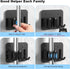 4 Pack Broom Holder Wall Mount Stainless Steel Mop Hanger - Home Laundry Room, Kitchen, Closet, Garage Organization and Storage Heavy Duty Utility...