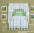 Today's Curtain Verona Reverse Embroidery Tier, 36", White/Blue, 60" W X 36" L...