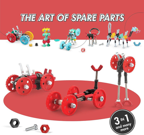 Vehicle Stem Building Toys, Educational Build Your Own Robot Toy for Kids Age 6 7 8 9+ Year Old Boys and Girls, Stem Toys Engineering Kit, Constru...