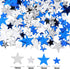 Hestya 60g Star Confetti Glitter Table Confetti Metallic Foil Stars for Party Wedding Festival Decorations(Blue Silver,10mm and 6mm)...