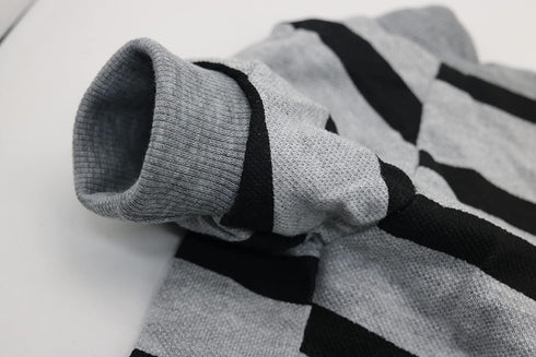 Pet Sweater Striped Dog Clothes Medium Dogs T Shirts Boston Bulldog Sweatshirt, Large, Rose...