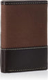 Timberland Men's Canvas & Leather Trifold Wallet, Dark Earth, One Size...