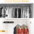 Legging Organizer for Closet, Metal Yoga Pants Hanger w/Rubber Coated 2 Pack w/10 Clips Hold 20 Leggings, Hangers Space Saving Hanging Closet Orga...