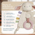 Itzy Ritzy - Bitzy Crinkle Sensory Toy Bunny with Crinkle Sound for Babies & Toddlers - Features Soft Braided Teething Ring & Textured Ribbons, De...