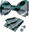 DiBanGu Mens Silk Self Bow Ties,Woven Solid Striped Paisley Bowtie and Pocket Square Cufflinks Set for Men Tuxedo Wedding...