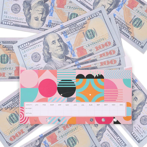 12pcs Cash Envelopes for Budgeting for A6 Budget Binder, 6-Holes Money Organizer for Cash for Cash Stuffing Envelopes...