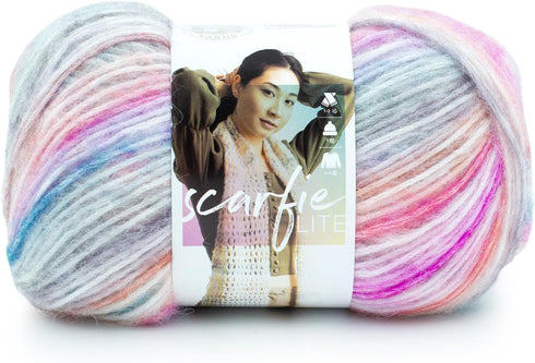 Lion Brand Yarn Scarfie Lite Yarn, 1 Pack, Sunset......