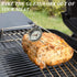 Meat Thermometer Oven Safe, 2 Pieces Dishwasher Safe Meat Thermometers for Cooking and Grilling, 2.12'' Stainless Steel Cooking Thermometer for Me...