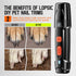 Dog Nail Grinder Upgraded Dog Nail Trimmers Clipper with 2 LED Light, 2 Speed Rechargeable Electric Pet Nail Grinder Quiet Low Noise for Small Med...