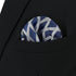 S&W SHLAX&WING Pocket Square for Men Satin Woven Rhombic Checkered Blue Grey for Party Prom...