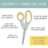 ECR4Kids ELR-13206 Cutting Edge Ultra-Grip 8.5" Precision Stainless Steel Scissors - Heavy Duty for Offices, Home, School, 8.5" Scissor, Assorted...
