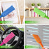 4 Pack Microfiber Dusters - 15 Inch Length, Flat Design, Electrostatic Dust Adsorption, Detachable and Washable, Feather Duster for Cleaning Gap, ...