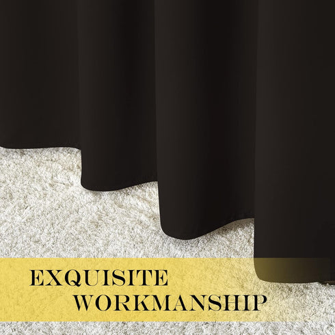 NICETOWN Bedroom Blackout Curtain and Drape - Energy Smart Thermal Insulated Solid Grommet Blackout Drapery for Living Room (1 Panel, 52-inch x 72...