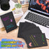 TINNIVI 6 Pads Black Sticky Notes, Large Sticky Notes 4 x 6 Inch, Post It Notes with 2 Metallic Pens, Black Self-Stick Note Pads for Teacher Stude...