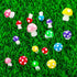 50 Pcs Bulk Cute Tiny Mushrooms, Colourful Mini Figurines Little Mushroom Mushroom Model Decoration Indoor Outdoor Decor Garden Mushroom Landscape...