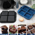 Webake Silicone Air Fryer Brownie Pan for Baking, Nonstick 2.6" Square Silicone Mold for S'mores, Cake Puck, Muffin, 4-Cavity Set of 2...