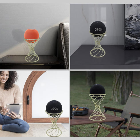 Smart Speaker Table Stand Decorative Holder for Echo Dot 3rd/4th/5th Gen, Echo 4th/5th Gen, Echo Glow, Apple Homepod Mini and Google Home Mini/Nes...