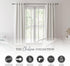Kenney Chelsea Ball End Window Curtain Rod - Adjustable 28 to 48 Inches, Extendable Set, Black...