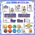 68 Pcs Outer Space Classroom Bulletin Border Decoration Star Cutouts Planet Astronaut Spacecraft Instrument Cutout Reach for The Stars Cutouts for...