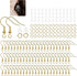 St. Kunkka 600 Pcs Hypoallergenic Earring Hooks Set - Gold Earring Making Kit with Backs & Jump Rings for Jewelry Making...