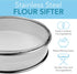 Stainless Steel Flour Sifter Fine Mesh Round Flour Sifter for Baking 9.5" Diameter x 2.5" High; Mesh-Hole Size 0.3mm...