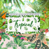 24 Sheets Tropical Plants Pattern Paper Set, 12"x12" Tropical Palm Leaves Patterned Cardstock Paper Tropical Flowers Scrapbooking Supplies Paper O...