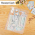 KTRIO Zipper Binder Pocket Letter Size 12 Pack, 3 Holes Zipper Binder Folder for 3 Ring Binder Insert, Clear PVC Loose Leaf Pouch 8-1/2"x 11 Docum...