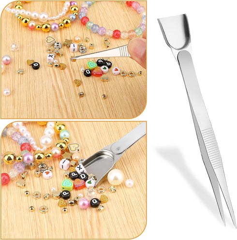 3Pcs Grabber Tool Holder Set Jeweler's Pick Up Sprinkle Pen Piercing Ball with Prongs Diamond Claw Jewelry Tweezers 4 Claw Precision Stainless Ste...