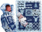 Baby Blankets with Baby' Name Year (Blue, 30x40) Woodland Animals Bear Adventure Explorer for Newborn Baby Room Nursery Christening or Baptism...