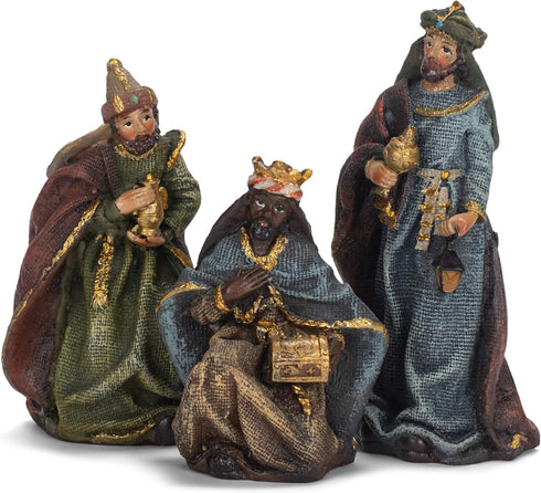 Kurt S. Adler Kurt Adler 3.5-Inch Resin, 7-Piece Nativity Set, Multi for Christmas...