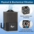 AQQA Aquarium Sponge Filter Submersible Fish Tank Filter Ultra Quiet Biochemical Sponge with 1 Spare Sponge 1 Bag of Bio Ceramic Media Balls Suita...