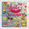 Summer Window Clings 9 Sheets Double Sided Pattern Window Decorations for Summer Hawaiian Tropical Home Office Refrigerator Glass Window Party Sup...