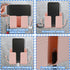 3PC Self-Adhesive Wall Mount Phone Holder, Pink Phone Stand for Bed, Wall-Mounted Waterproof Shower Phone Holder Remote Control Holder with Hooks,...