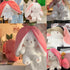 MIAODAM Bunny Stuffed Animal Reversible Cuddle Bunny Stuffed,Strawberry Bunny Transformed Rabbit Plush Zipper,Carrot That Turns Into Ears Bunnies ...